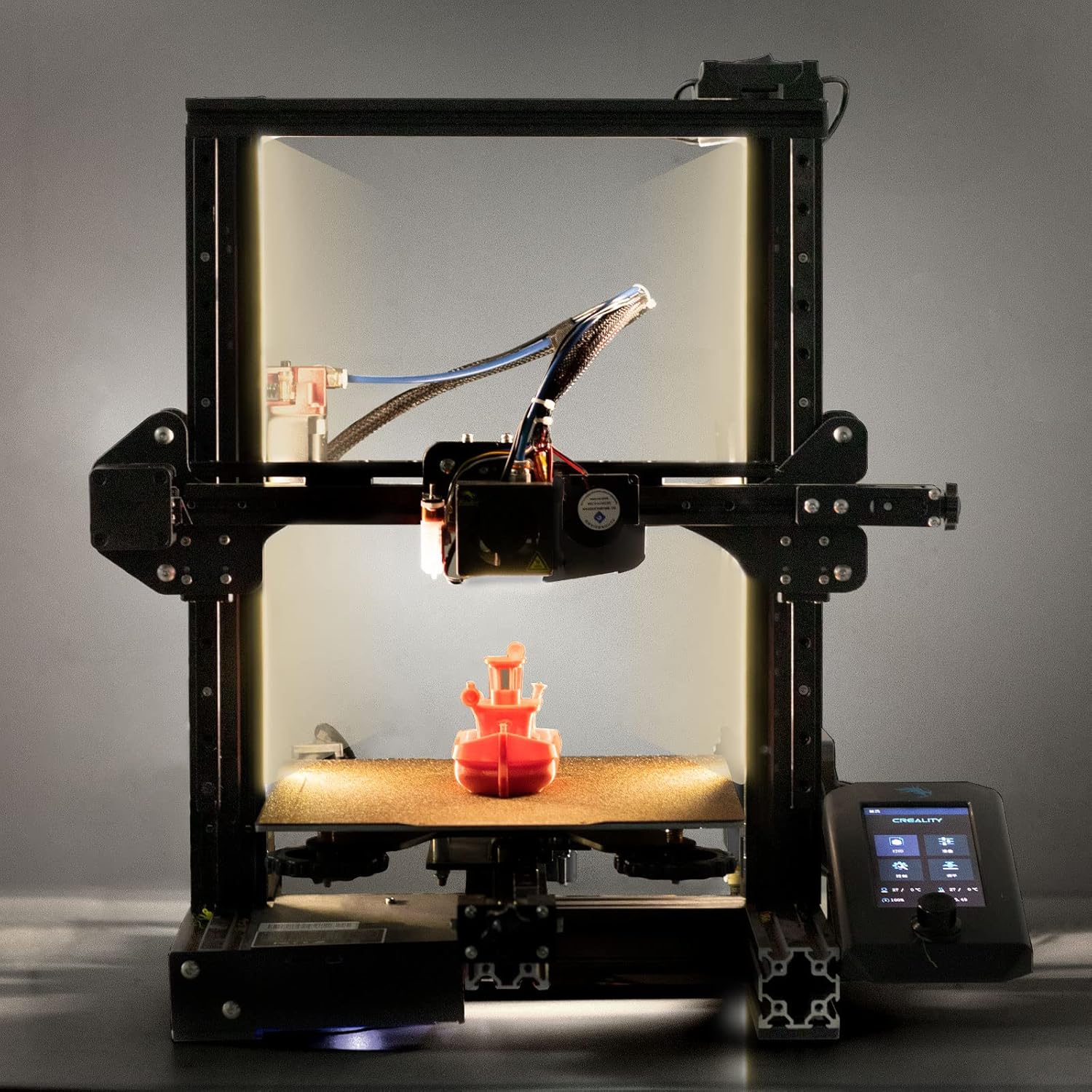 UniTak3D Ender 3 3D Printer LED Light 24V 7.5W Dual Sides Embedded Light Bar Strip Upgrades for Ender 3 V2,Ender 3 V2 Neo,Ender 3,Ender 3 Neo,Ender 3 Pro,Ender 3 S1,CR6SE,Voxlab Aquila(2020 Profile)