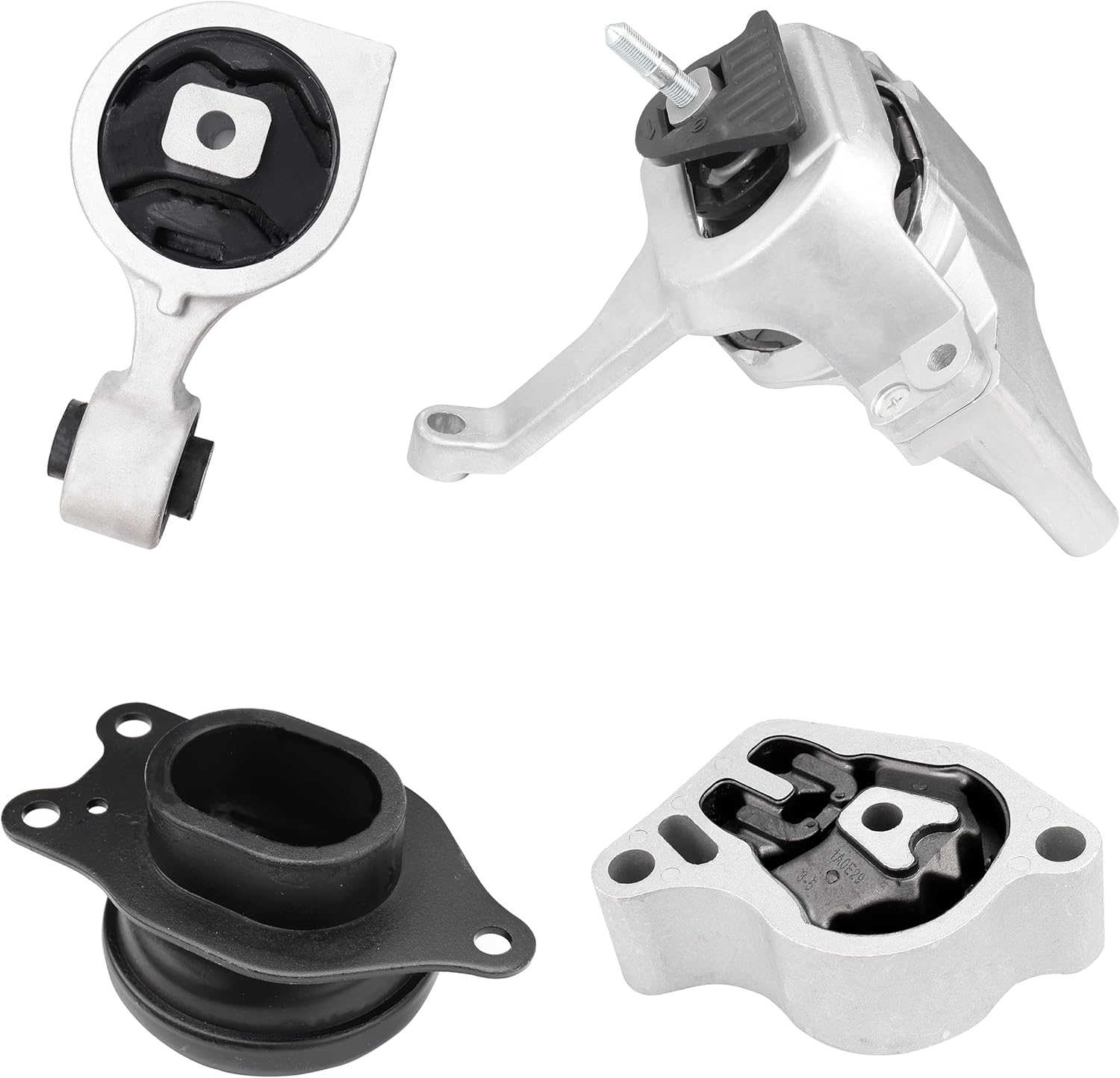 Engine Motor and Transmission Mount Kit Compatible with 2007-2018 Altima 2.5L, Replace OE A4339 A4340 A4350 A4353, 11360-JA000 11220-JA000 11350-JA00A 11210-JA000, Set of 4