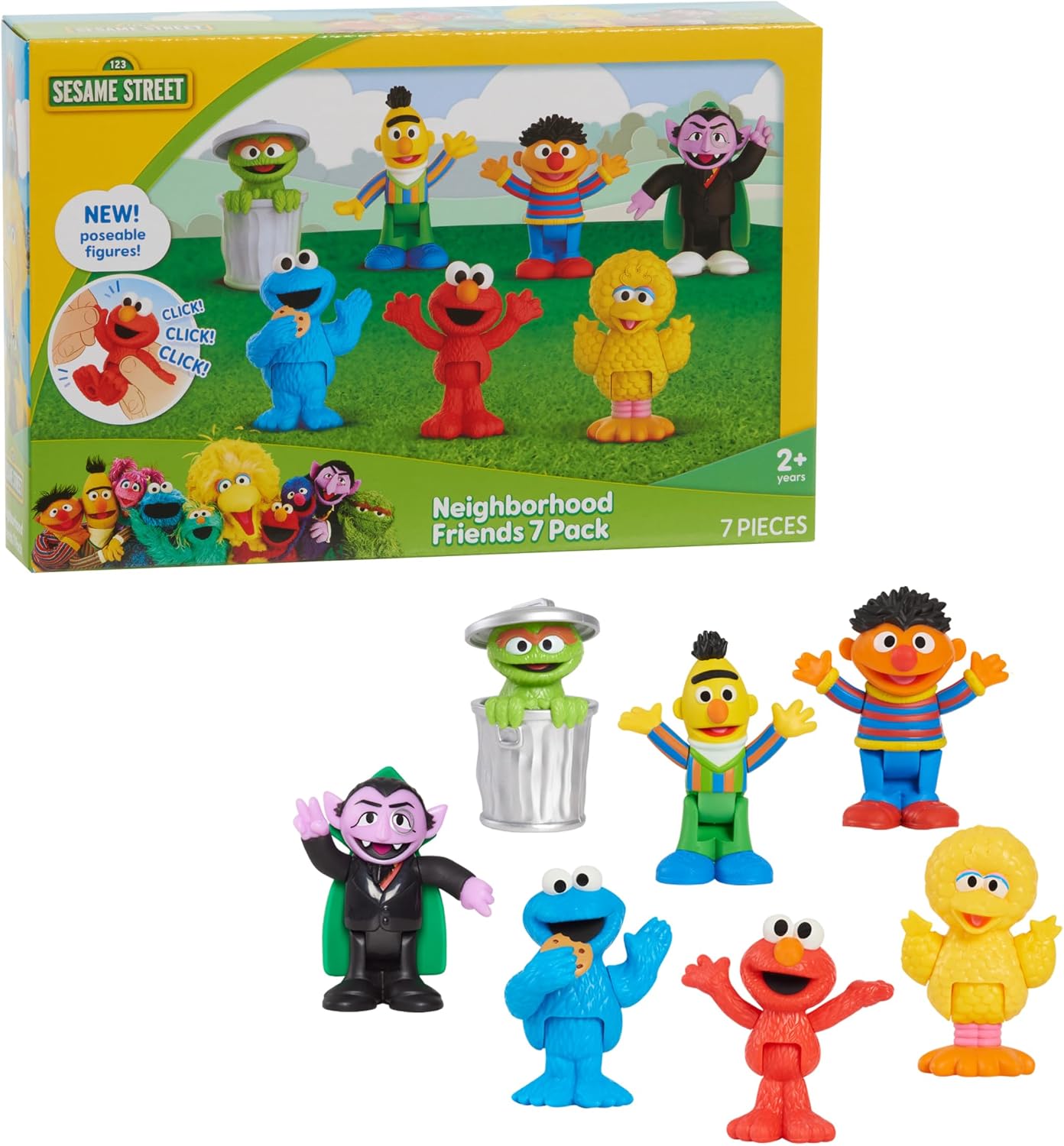 Just Play Sesame Street Neighborhood Friends Poseable Figurines