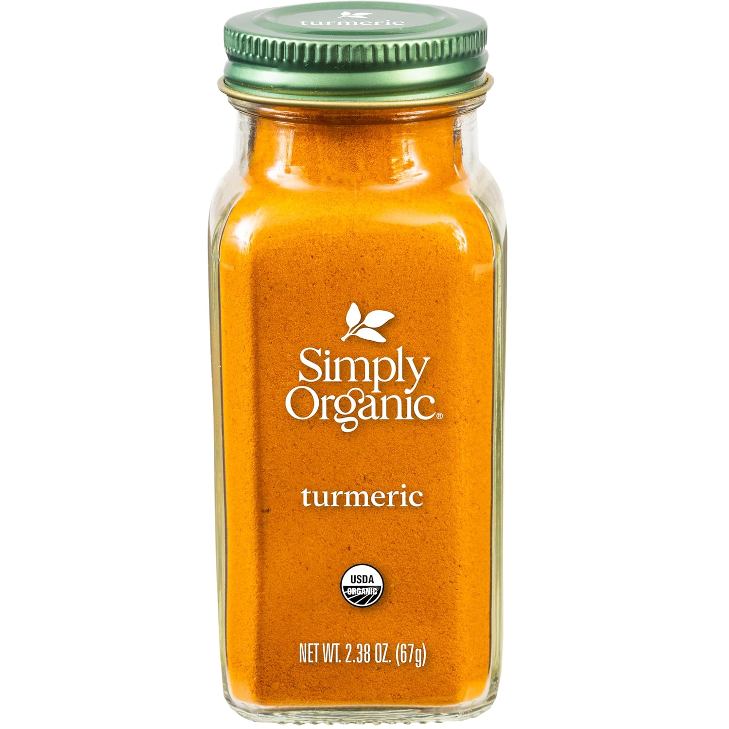 Simply Organic Ground Turmeric Root, 2.38 Ounce, Distinct Aroma, Ginger & Pepper-Like Flavor, Kosher, Non GMO (Pack of 3)