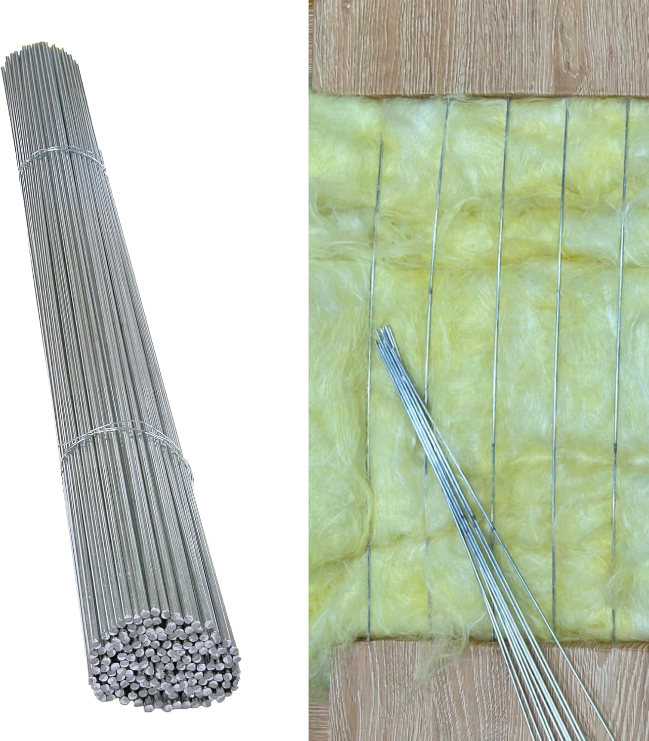 160 Pcs 16 Inch Insulation Support Wire, 1095 Carbon Steel Metal Insulated Support Rods 16" for Attic Flooring, Ceiling and Wall Insulation