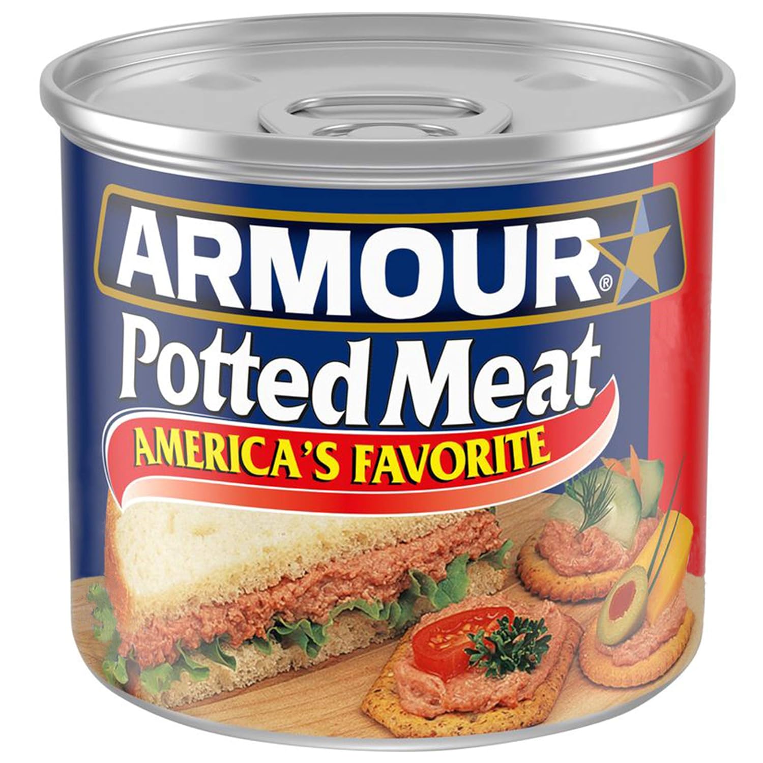 Amour Star Potted Meat, Canned Meat, 5.5 OZ (Pack of 24)