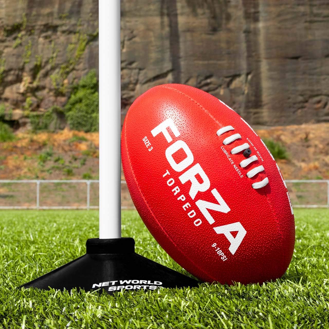 FORZA Torpedo AFL Training Football | Weatherproof Aussie Rules Footballs | 100% Hand Stitched