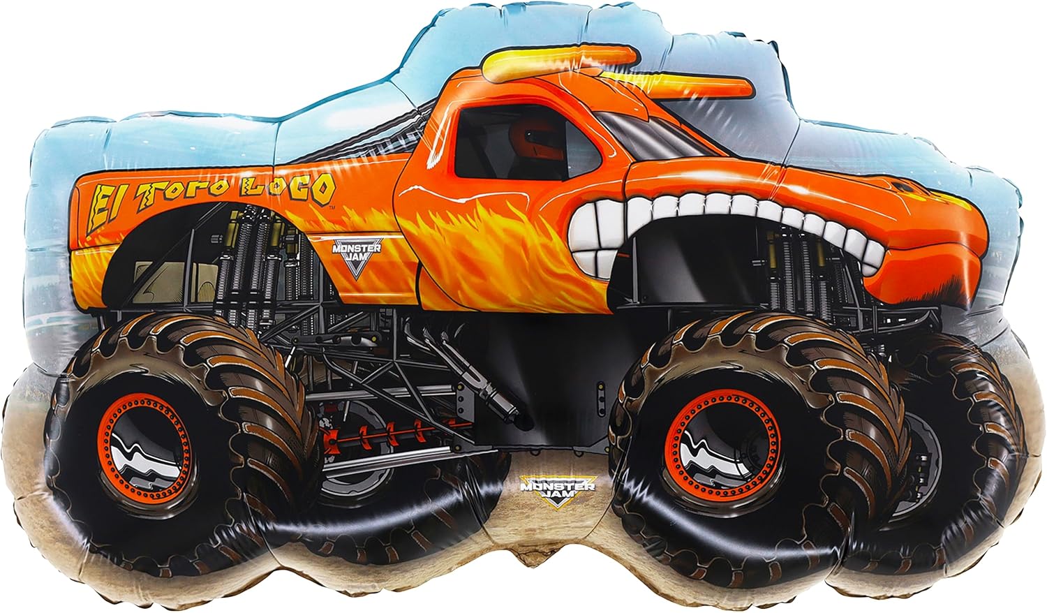 Toyland® 85cm (33") Monster Jam " El Toro Loco " Foil Balloon - Monster Truck Shaped Character Balloons