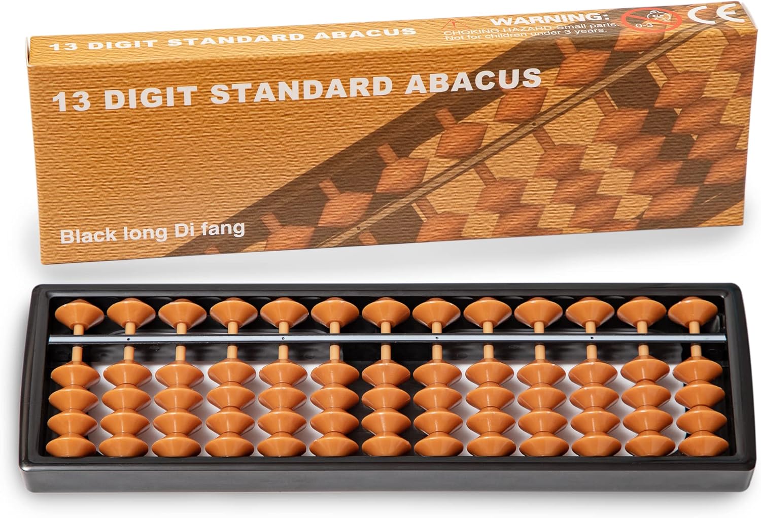 Digital Standard Abacus-20 cm-Professional 13-Column Soroban Calculator (Functional and Educational Tool)