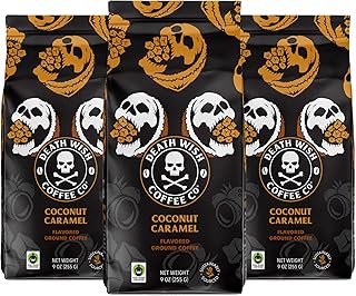 Death Wish Coffee, Coconut Caramel Ground Coffee (27 Ounces)