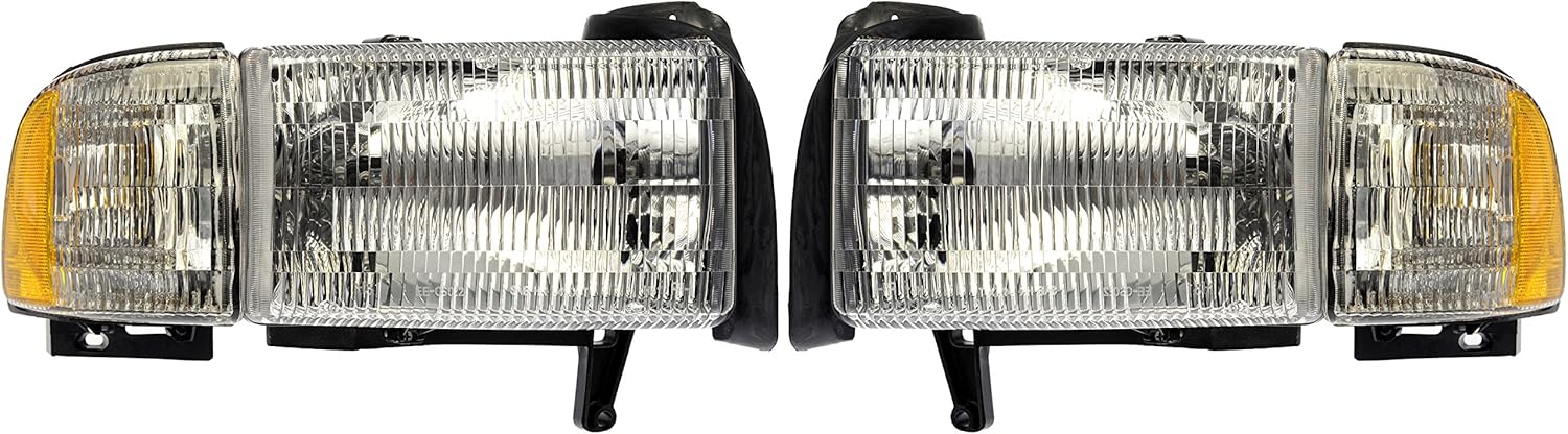 Dorman 1590121 Headlight Assembly Compatible with Select Dodge Models, 2 Pack