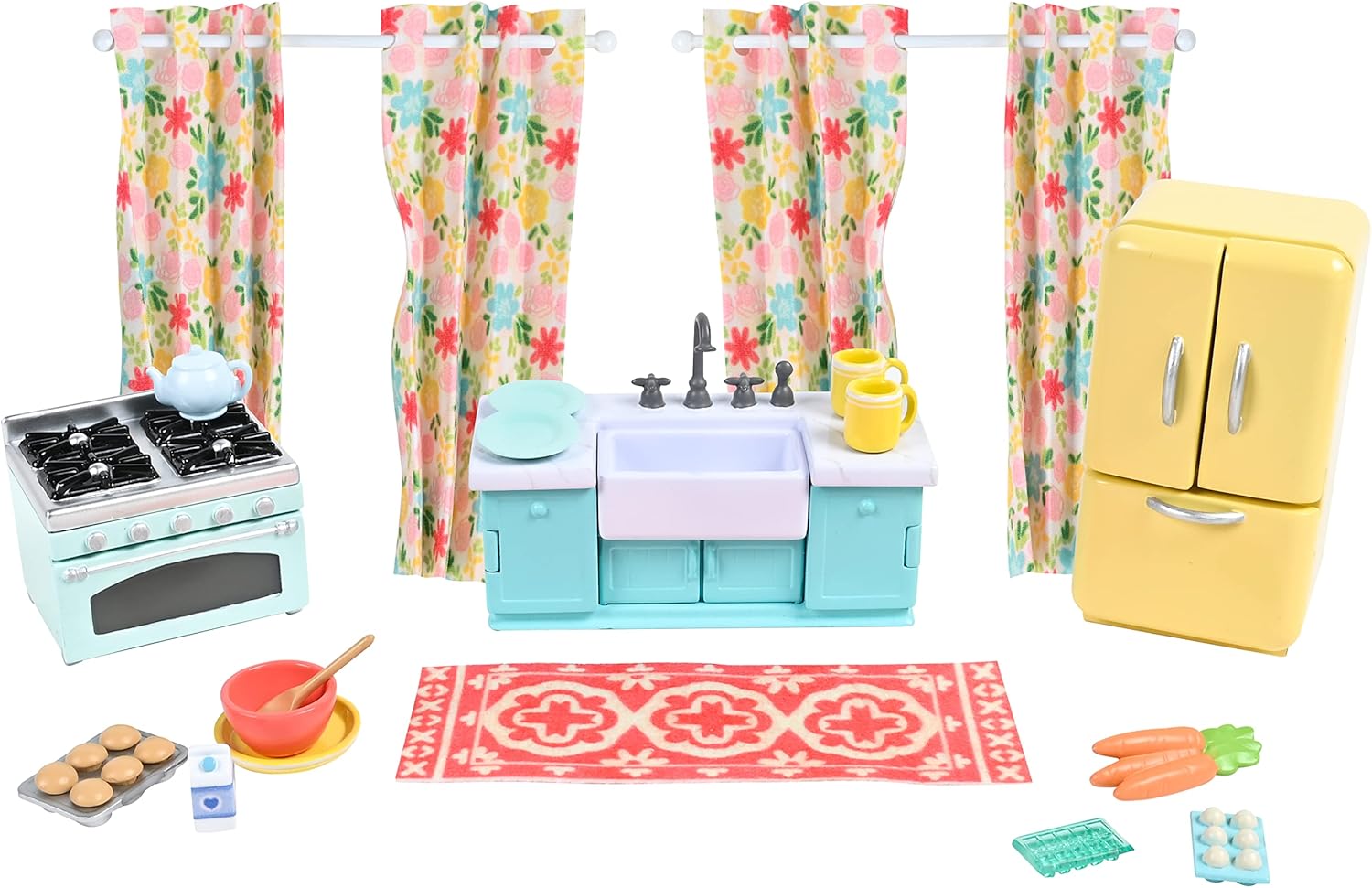 Sunny Days Entertainment Honey Bee Acres Sweet Home Kitchen Accessories Playset, 27 Piece Set: