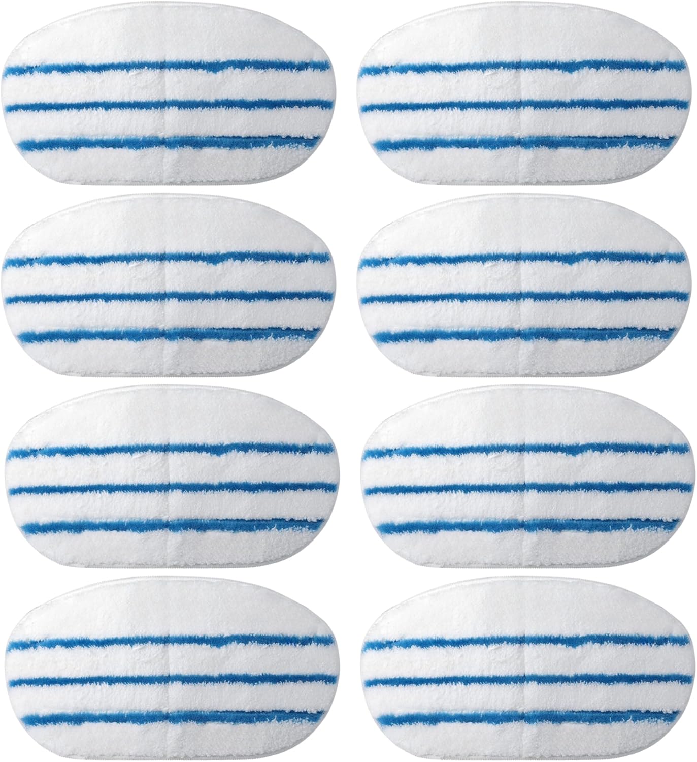8 Pack Steam Mop Pads for PurSteam ThermaPro 10-in-1 Steam Mop Washable Reusable Pads by Flammi