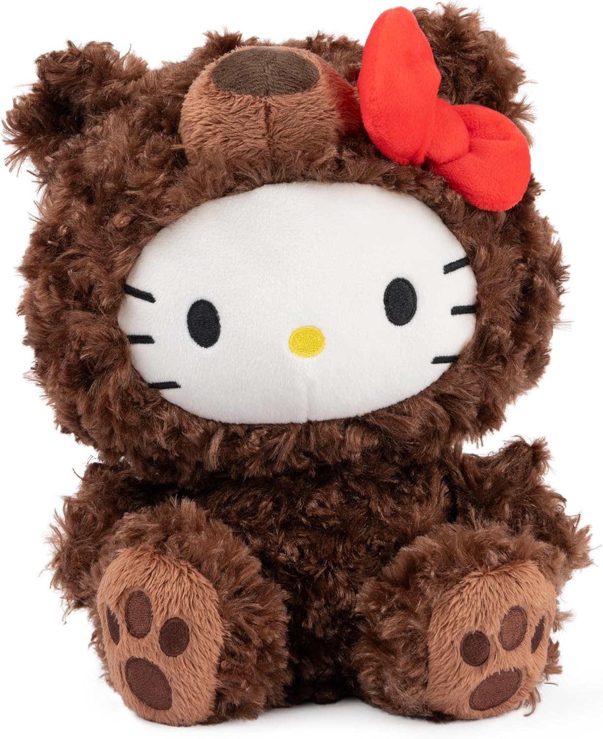 GUND Sanrio Hello Kitty Philbin Teddy Bear Plush Toy, Premium Stuffed Animal for Ages 1 and Up, Brown, 10”