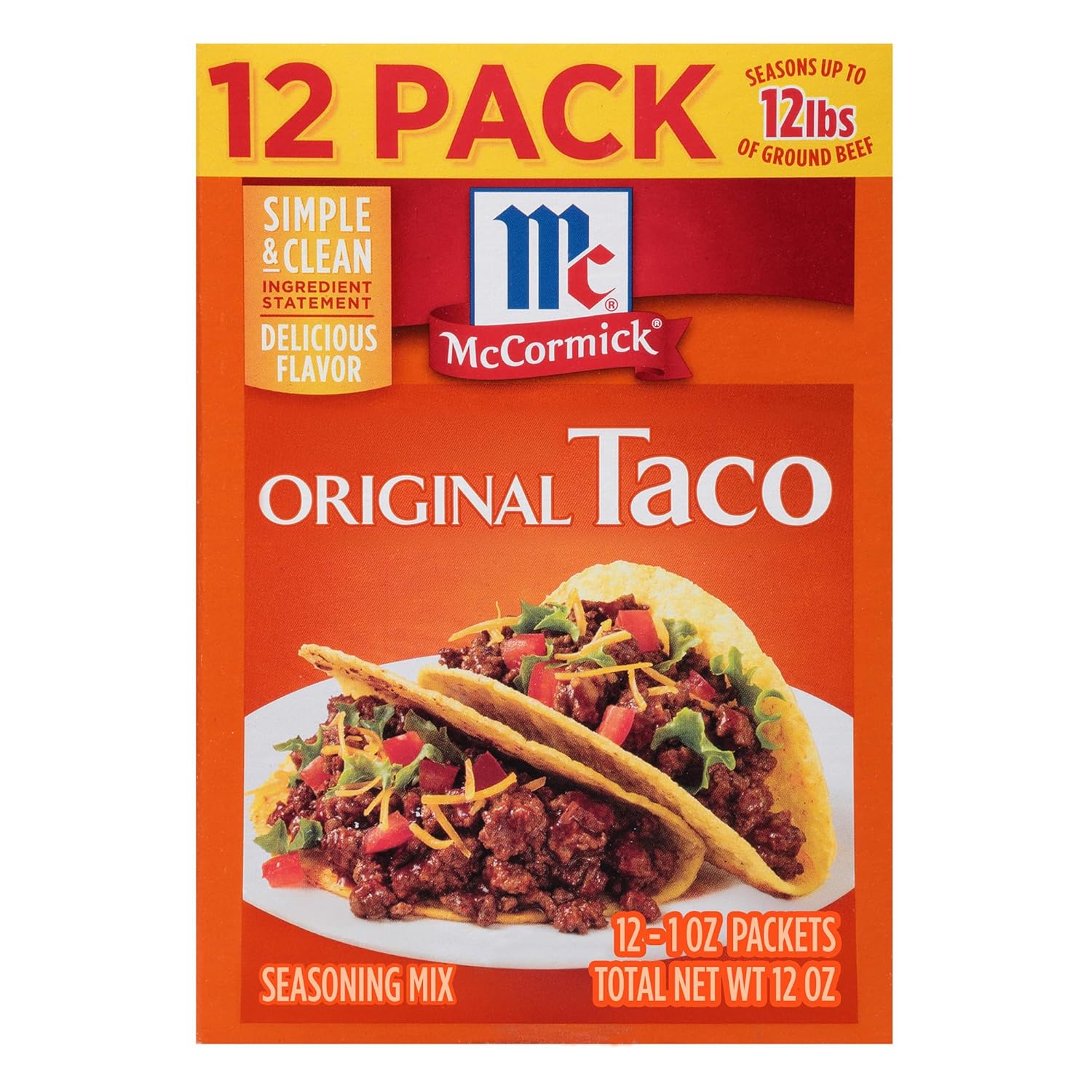 McCormick Original Taco Seasoning Mix, 12 oz