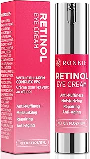 Retinol Eye Cream for Dark Circles: Anti-Wrinkle Eye Cream with Hyaluronic Acid - Reduce Under Eye Bags