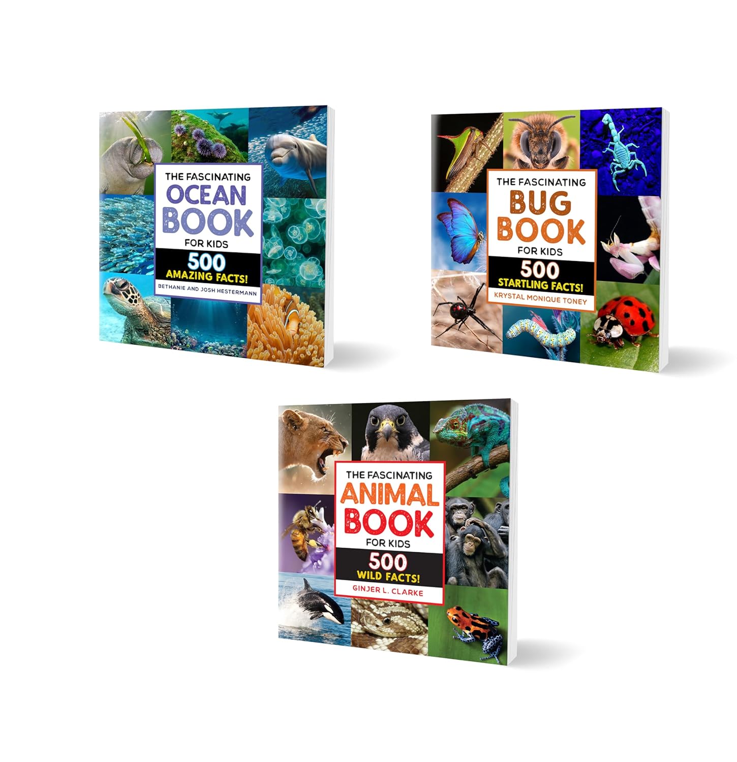 Fascinating Facts 3-Book Bundle: 1500 Incredible Facts for Kids About Animals, the Ocean, and Bugs