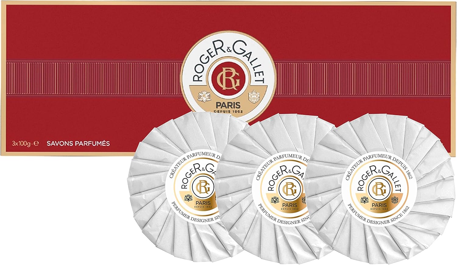 Roger & Gallet Jean-Marie Farina Soap Set 3 x 100 g