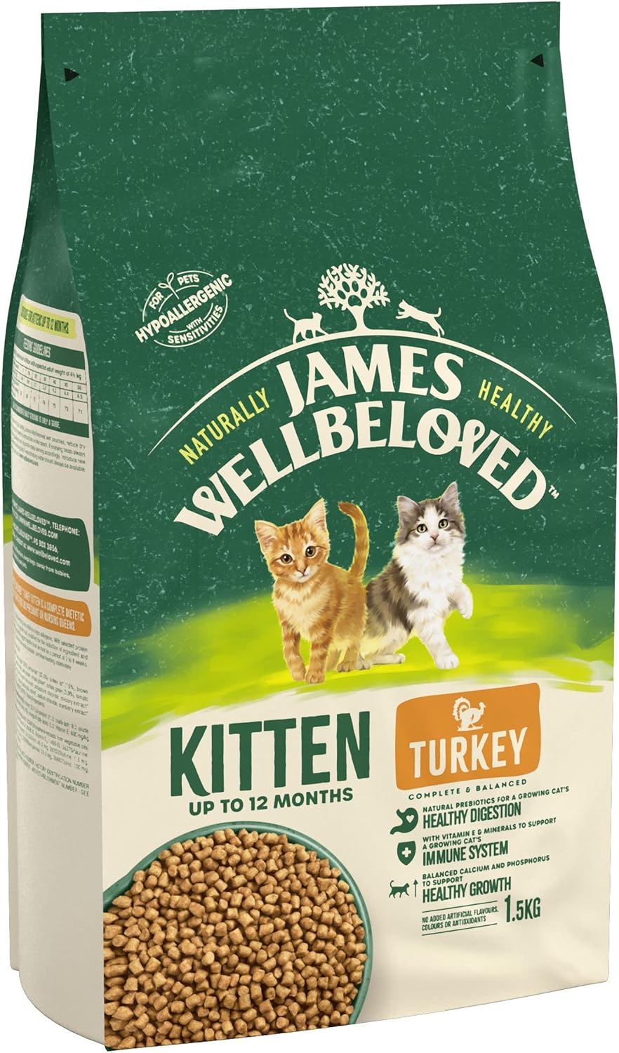 Turkey and Rice Kitten Dry Food 1.5 Kg