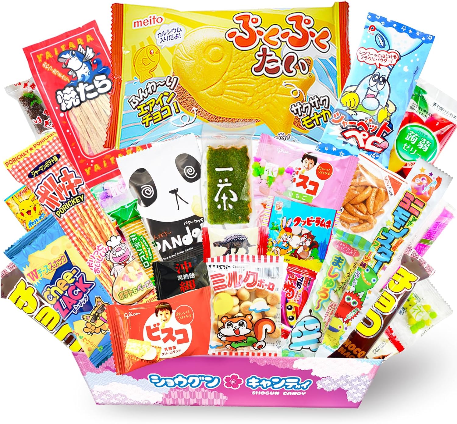 SHOGUN CANDY, Japanese Snacks Mystery Box 30 Pcs, Japanese Sweets gift