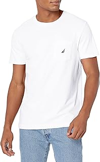 Nautica Men's Solid Crew Neck Short-Sleeve Pocket T-Shirt