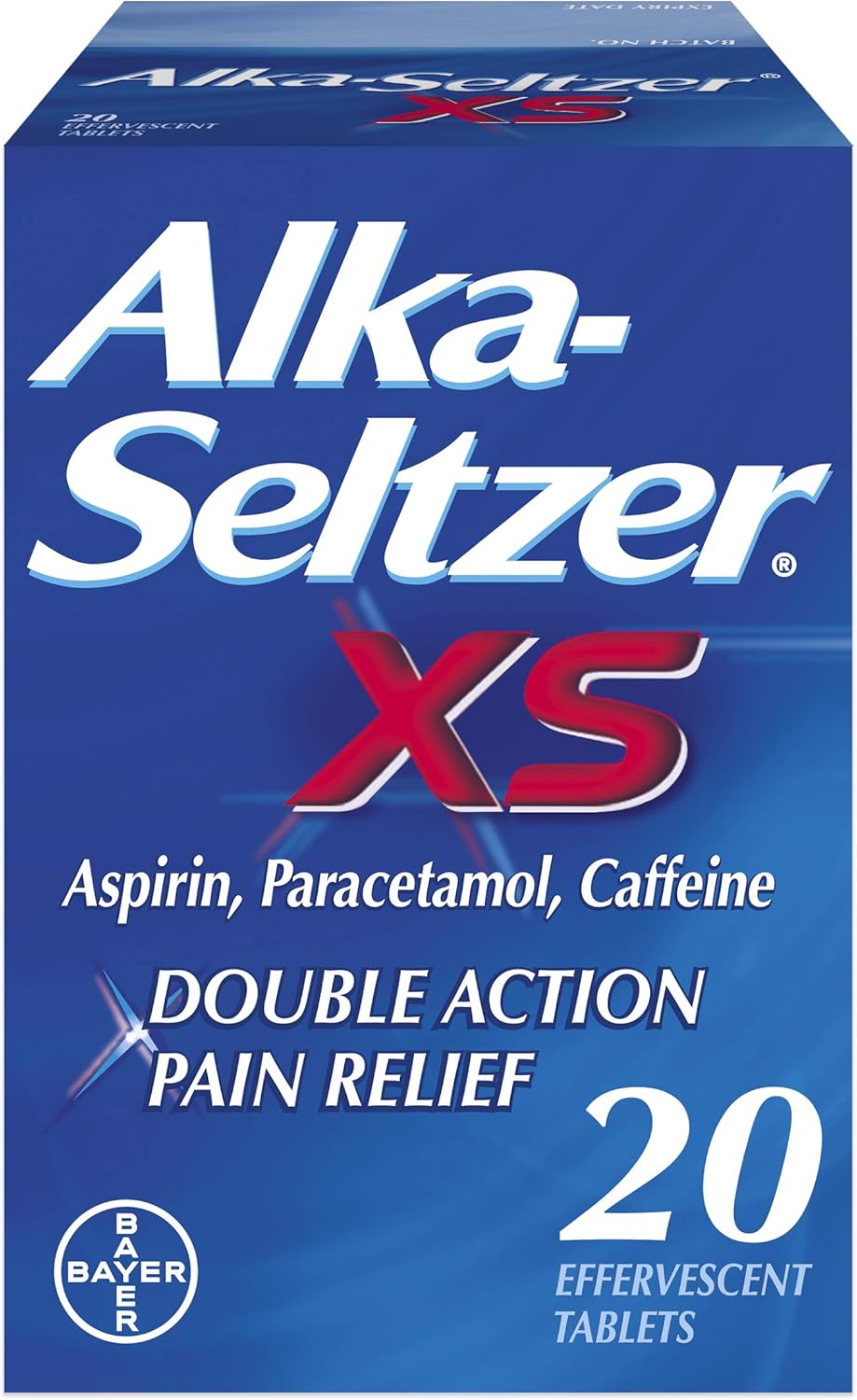Alka-Seltzer XS Pain Relief, 20 Tablets (Pack of 1)