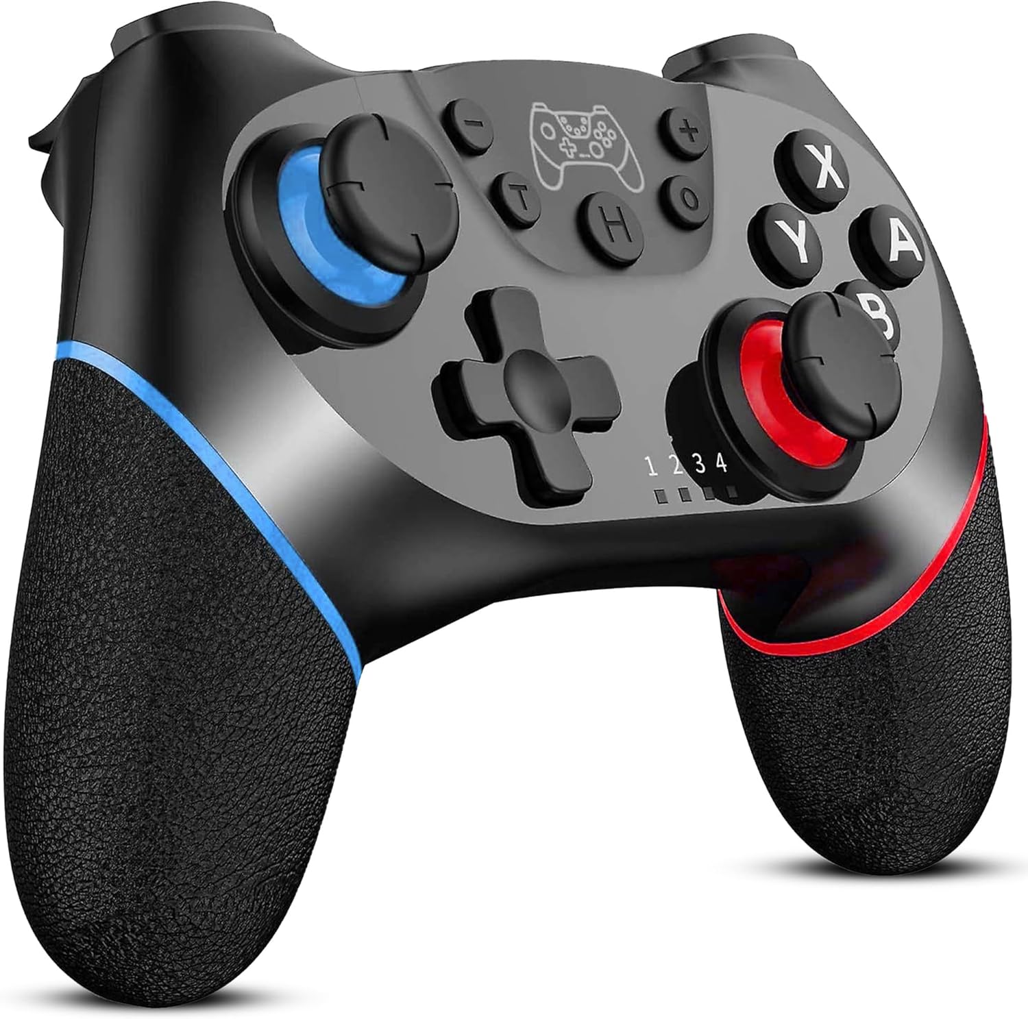 iflip Wireless Controller Compatible with Switch/Lite/OLED Pro Controller for Switch Remote Joystick Gamepad Supports Wake up, Turbo Dual Shock, Gyro Axis