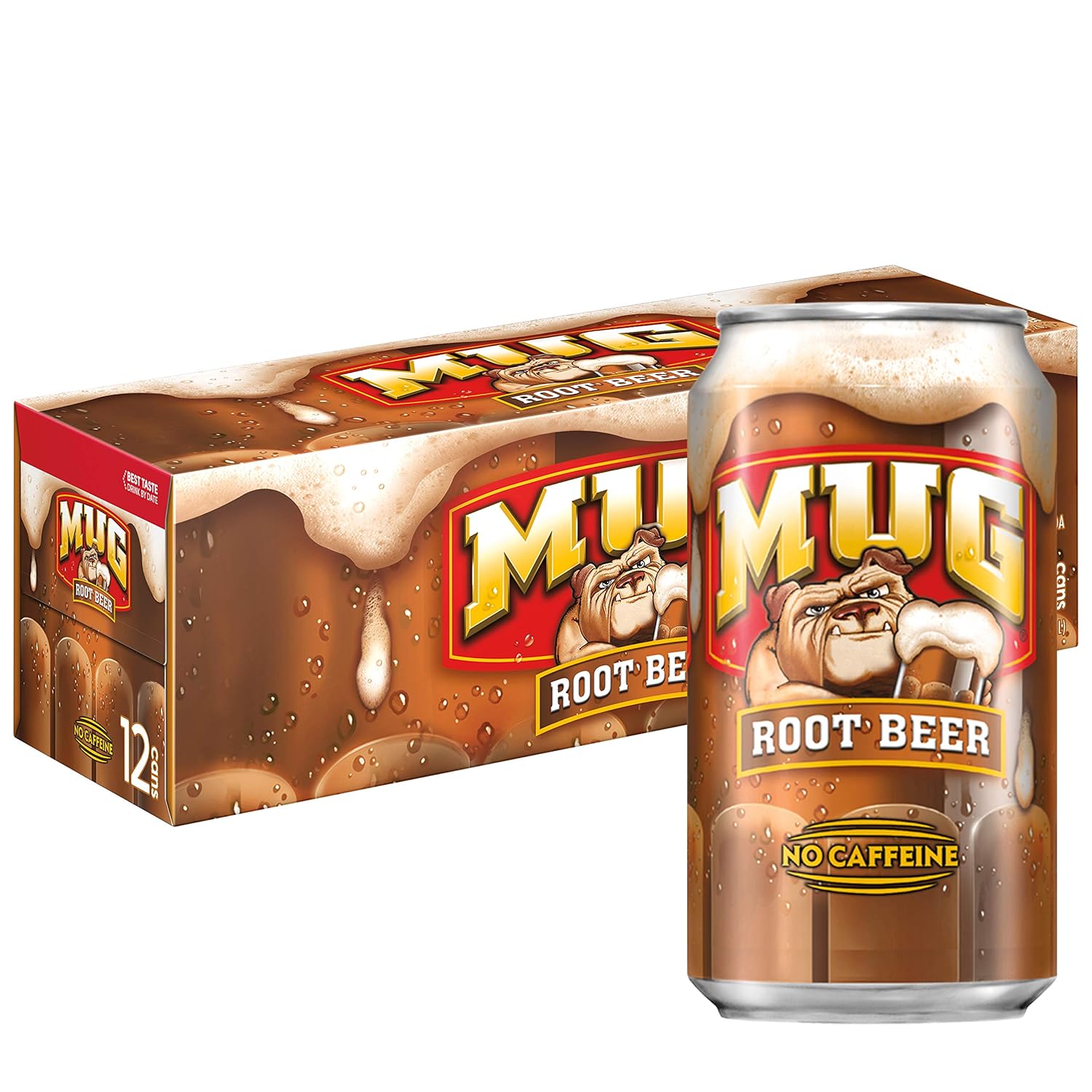 Mug Root Beer, 12 Fl Oz Cans (Pack of 12)