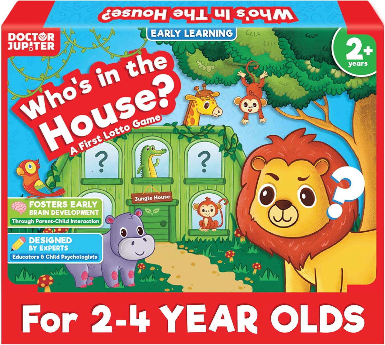 Doctor Jupiter Who's in The House Game | Toys for Ages 2-4 | Christmas, Birthday Gift for 2 Year Old Boys and Girls | Toddler Toys for 2-3-4 Year Old | Learning & Education Toys