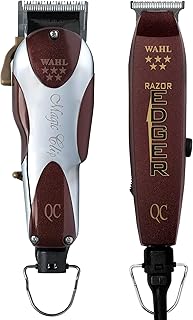 Wahl Professional Corded 5 Star Unicord Combo Includes Magic Clip Razor Edger QC Trimmer Electromagnetic Motor Model 8242