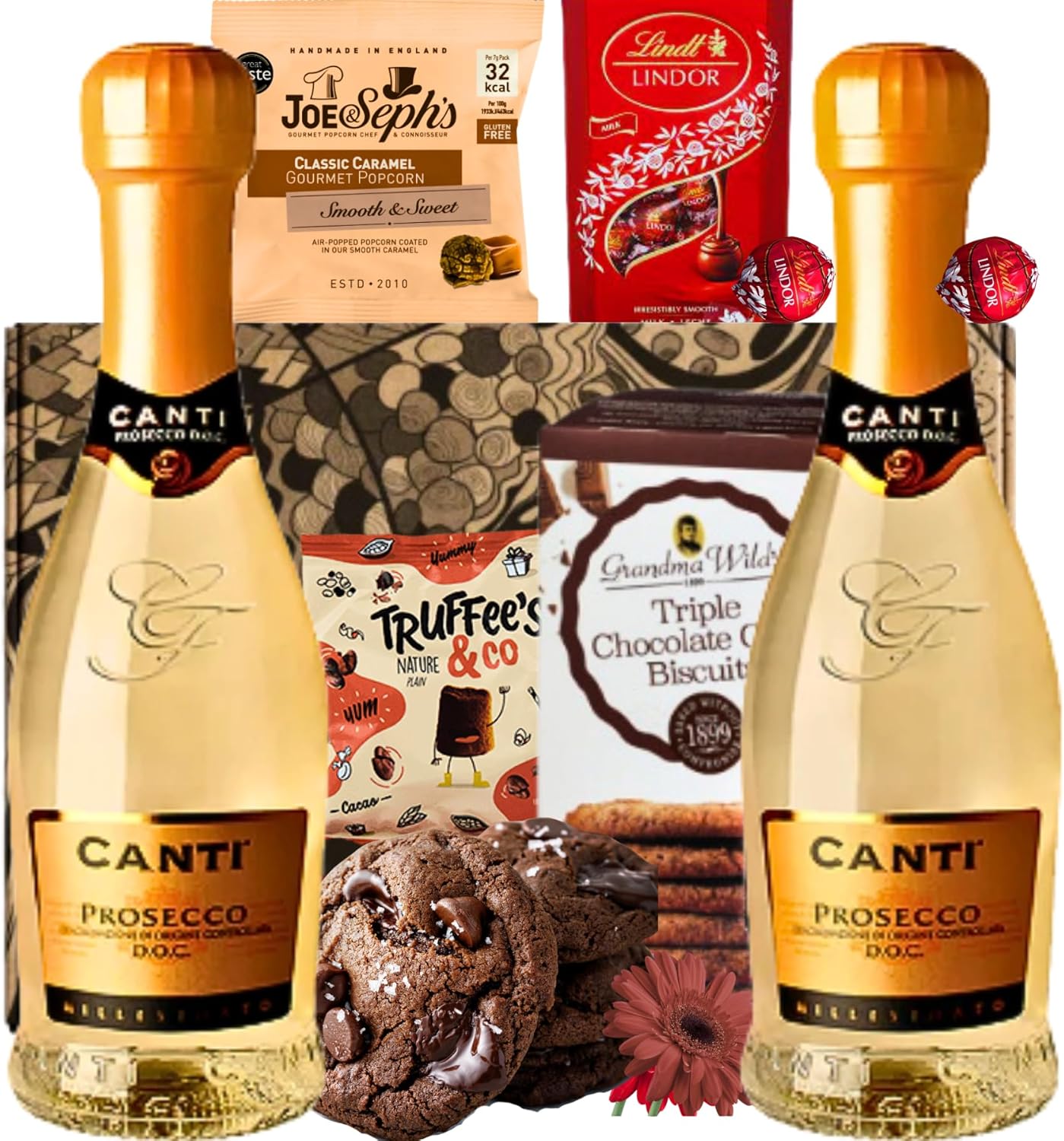 Prosecco Chocolate Hamper Gift Set, Prosecco Gift Set for Women, Birthday Gifts for Women