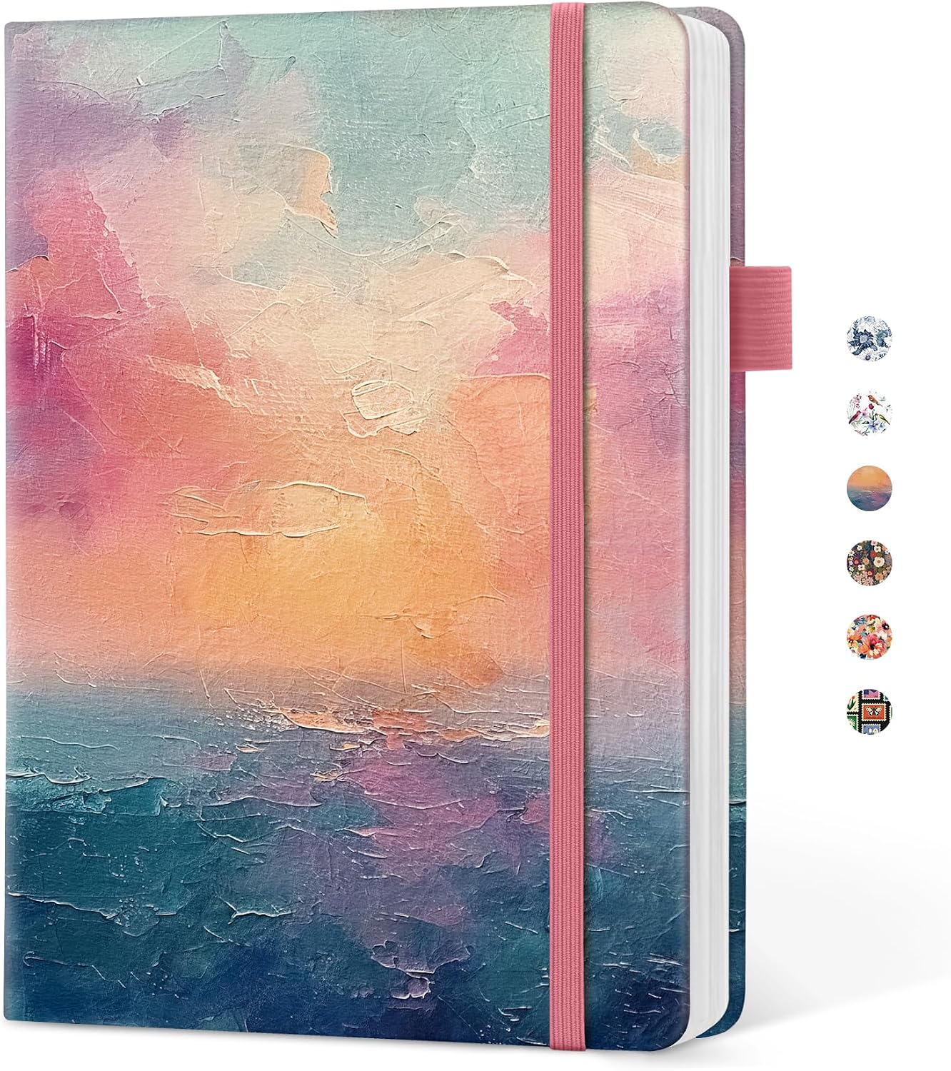 Taja Pretty Lined Journal for Women, Aesthetic Hardcover Leather Journal