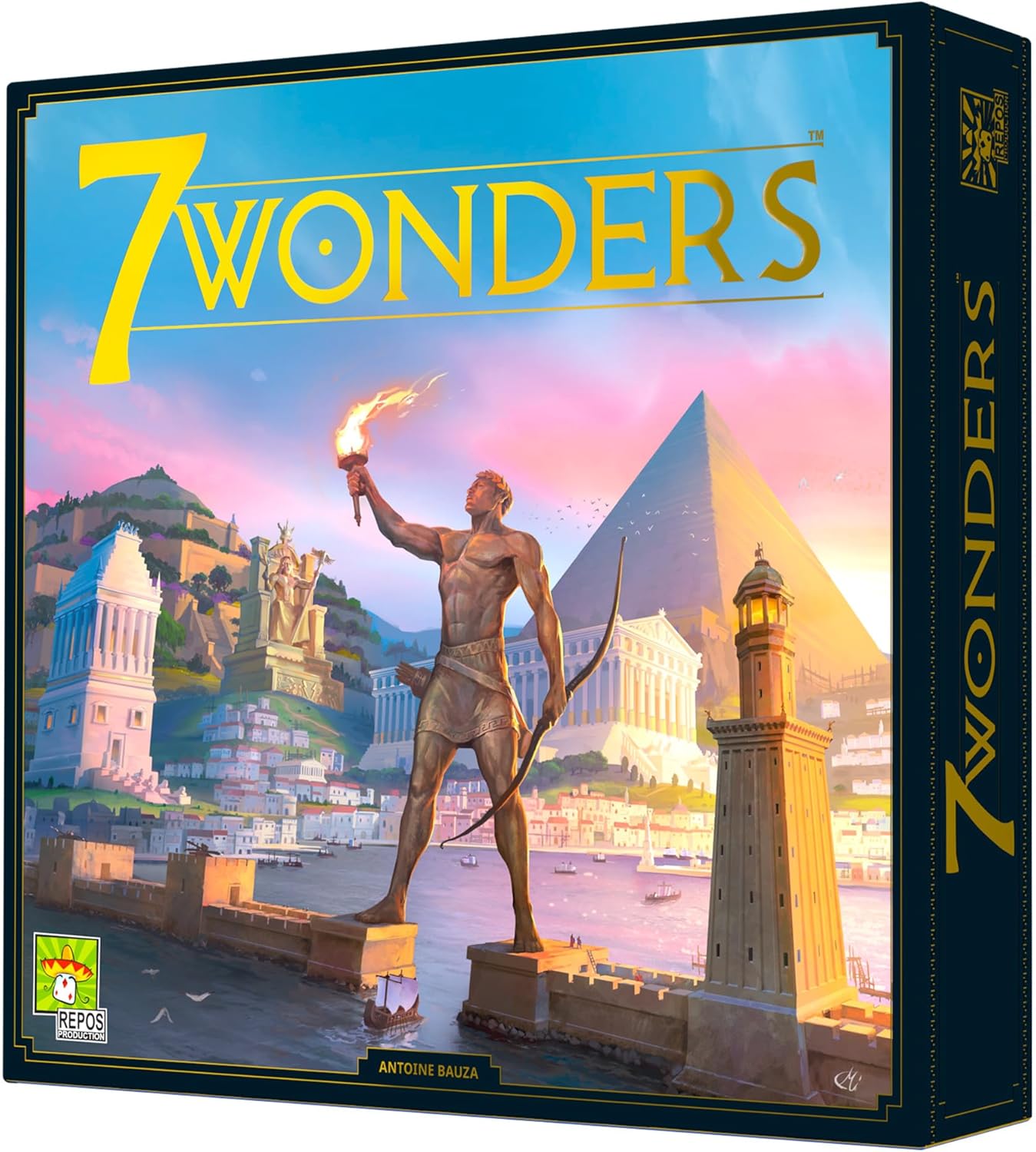 Asmodee 7 Wonders Board Game (New Edition) - Lead Your Civilization to Prosperity, Strategy Game for Kids and Adults, Ages 10+, 3-7 Players, 30 Minute Playtime