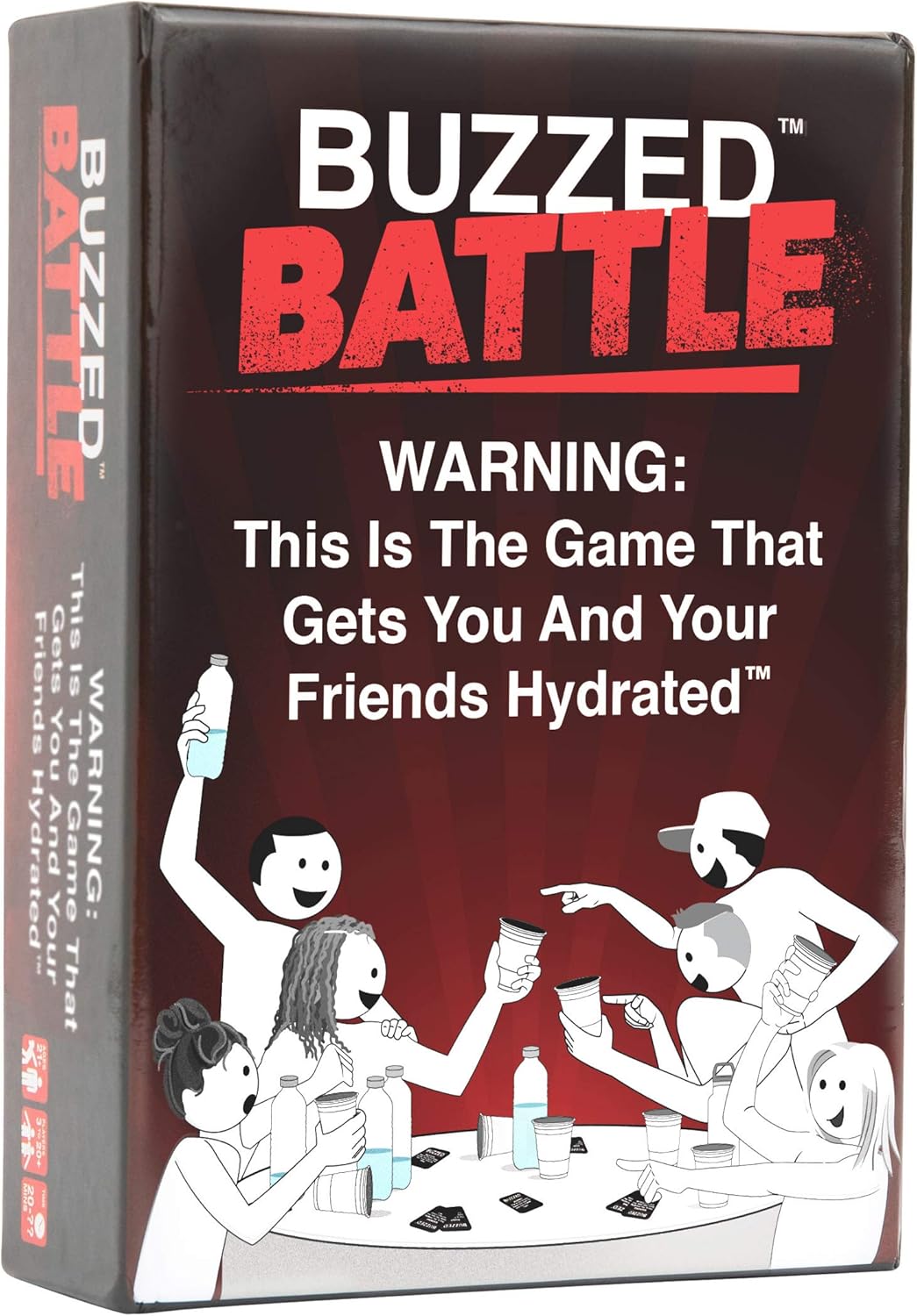 Buzzed Battle - The Hilarious Team Party Game That Will Get You & Your Friends Hydrated, Pool Party Games, Summer Party Games