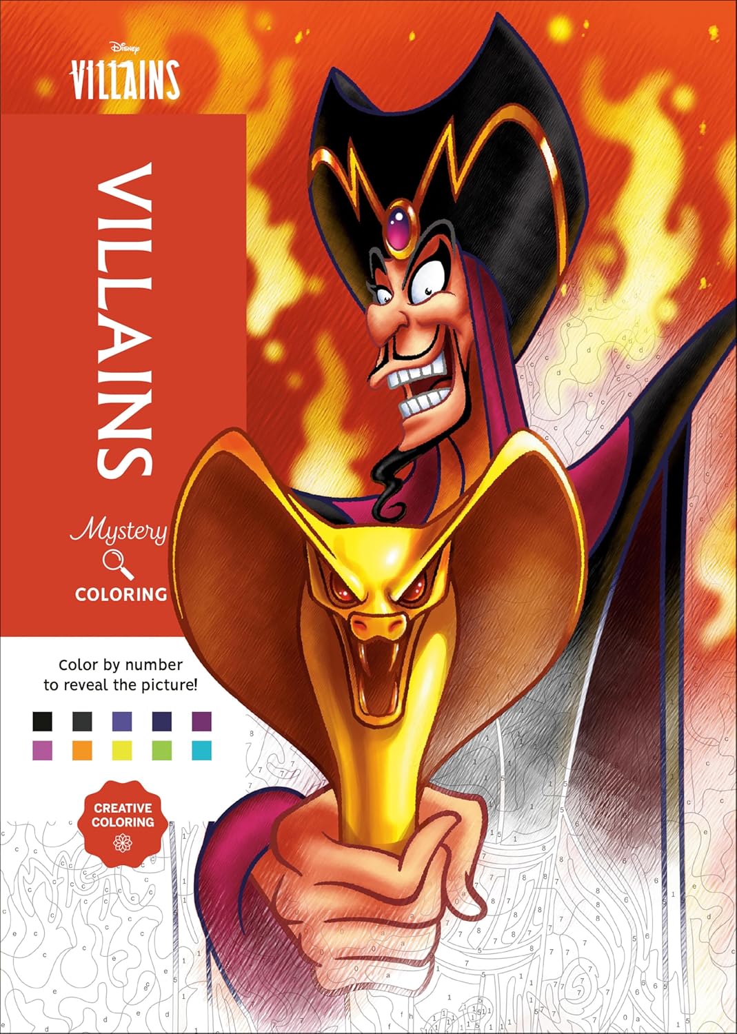 Disney Mystery Coloring: Disney Villains: A Color by Number Book