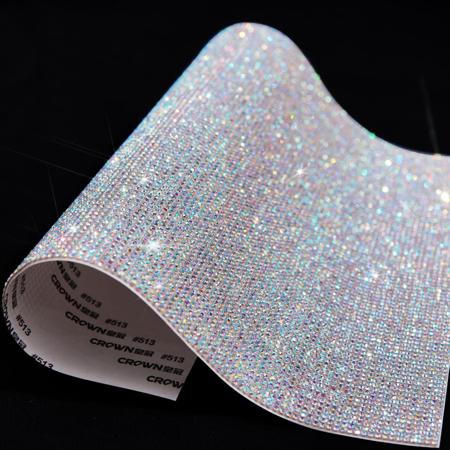 Bling Rhinestone Sheets, Glitter Rhinestone Stickers Self Adhesive for DIY Craft, Gem Sheet for Car Decoration, 9.4 x 7.9 Inch (AB Color)