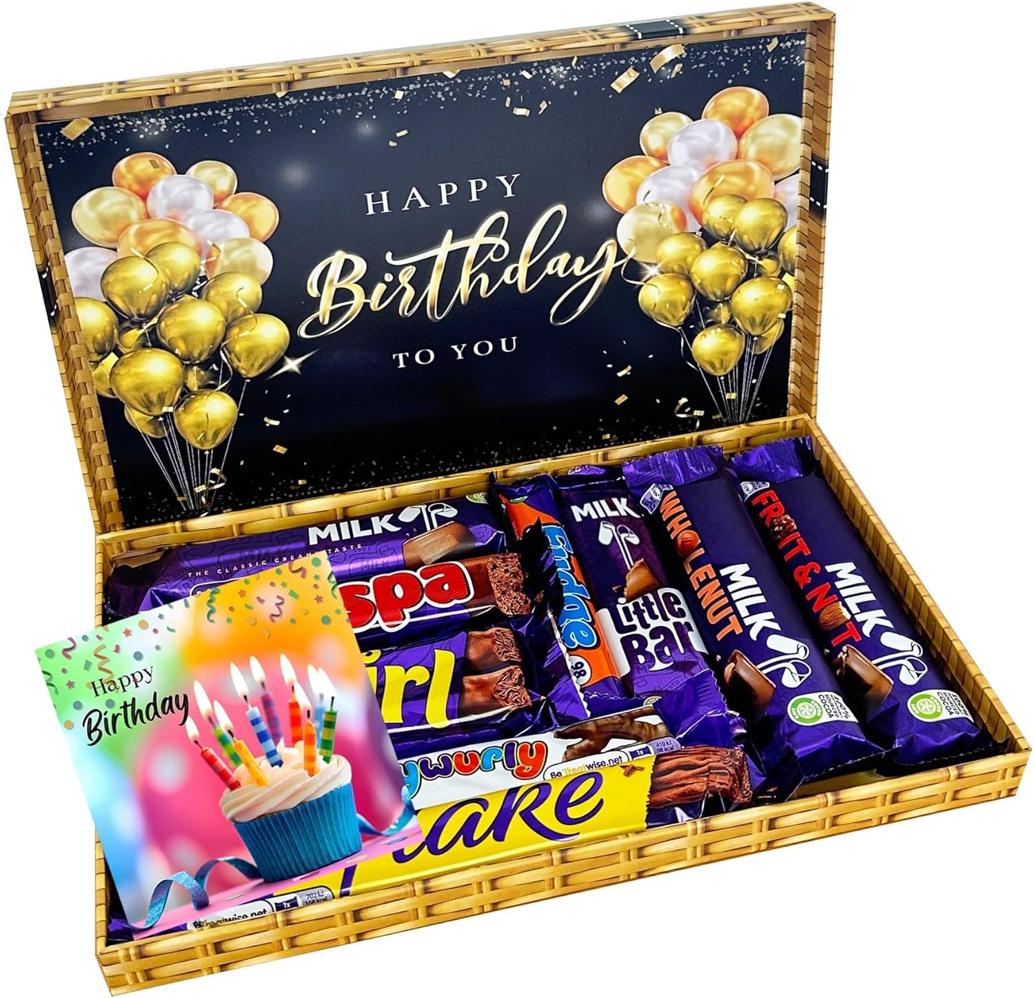 Happy Birthday Chocolate Full Sized Bars Letterbox Chocolate Gift