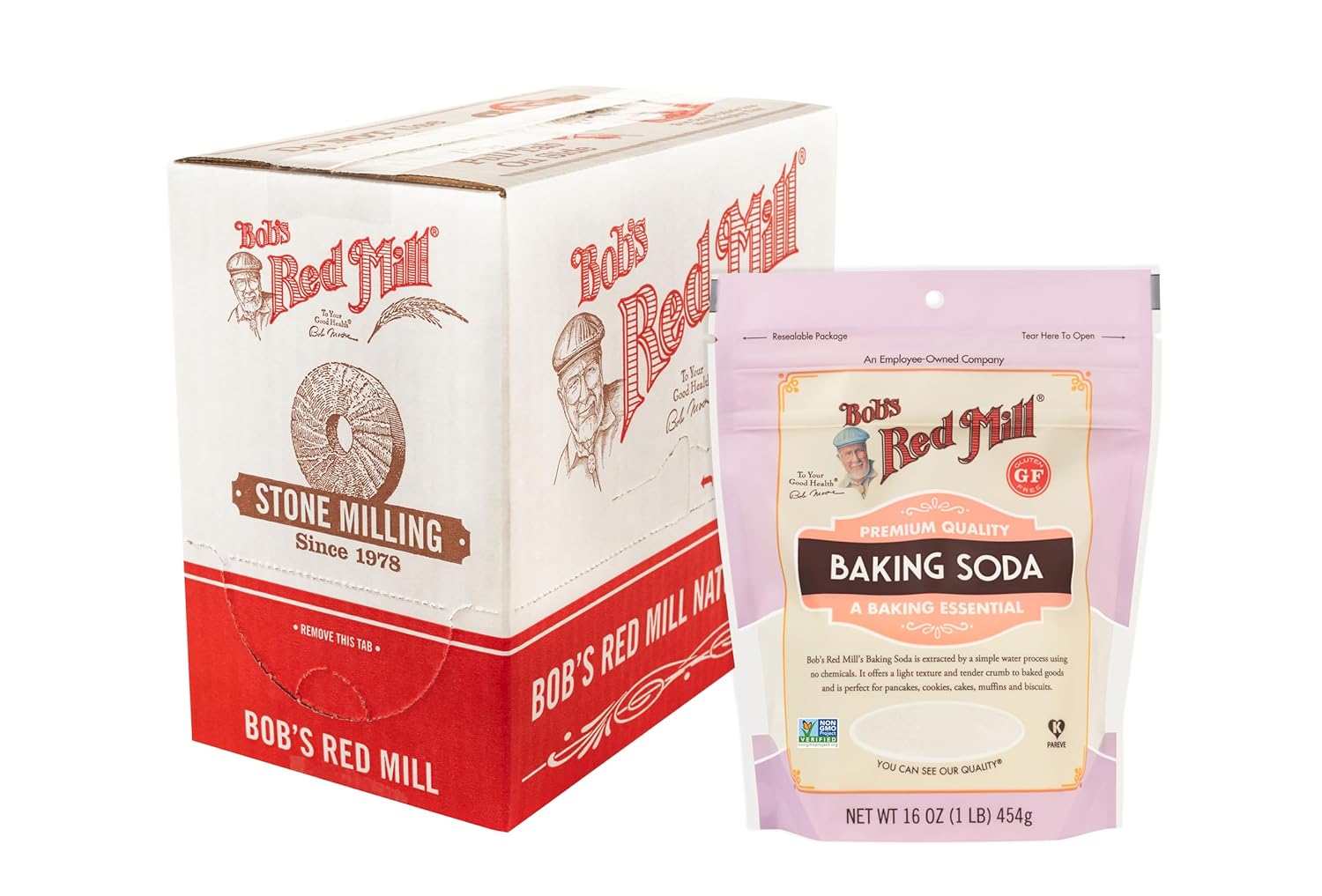 Bob's Red Mill Baking Soda, 16oz (Pack of 4) - Non GMO, Vegan, Paleo Friendly, Kosher