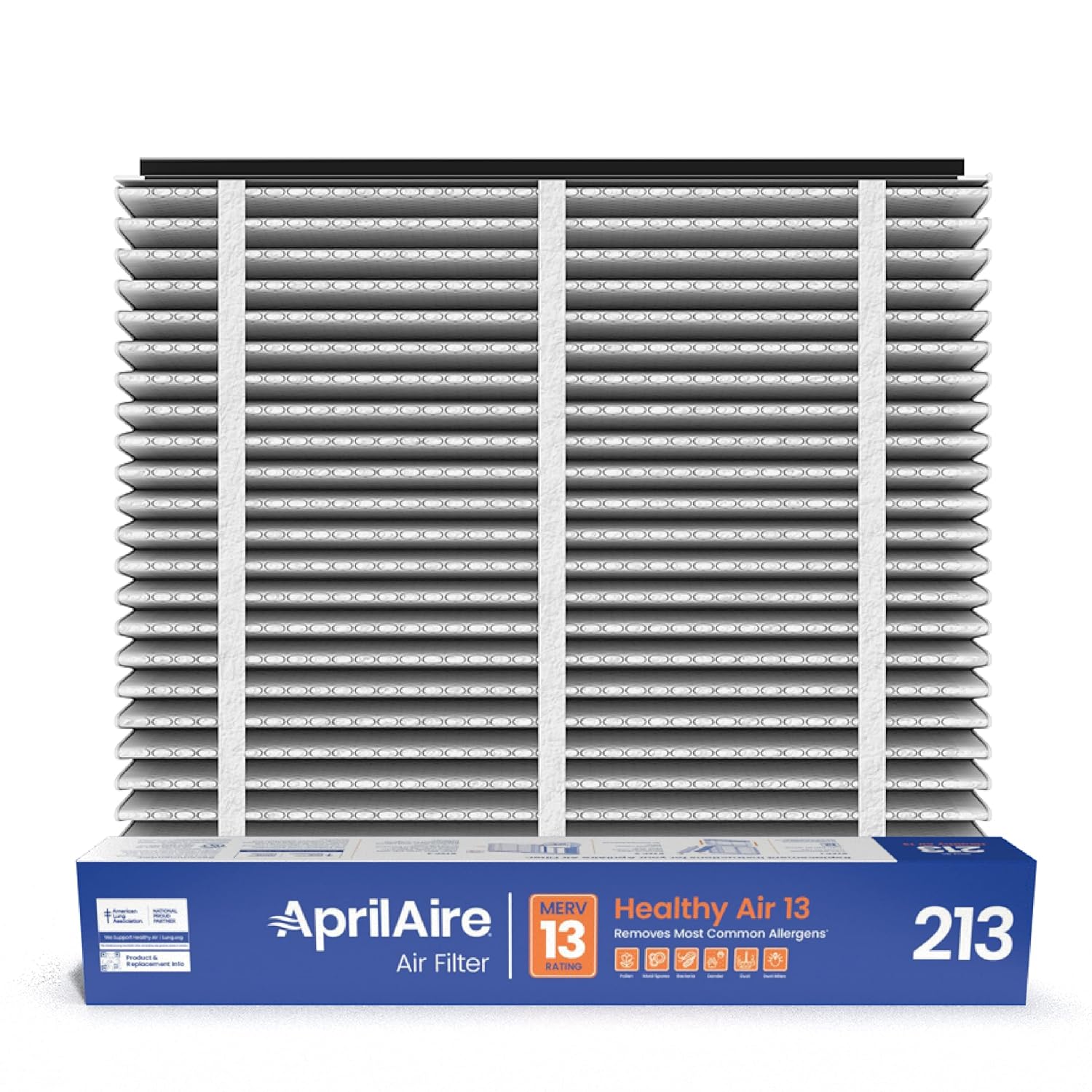 AprilAire 213 Replacement Filter for AprilAire Whole House Air Purifiers - MERV 13, Healthy Home Allergy, 20x25x4 Air Filter (Pack of 2)