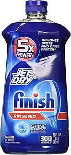 Finish Jet-Dry Rinse Aid, 32oz, Dishwasher Rinse Agent & Drying Agent