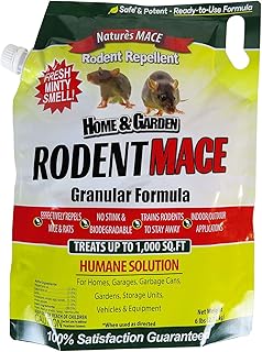Nature’s MACE Rodent Repellent 6 lb Covers 1,000 Sq. Ft., Rodent Repellent Outdoor, Keep Mice Rats Rodents Out of Home, Garage, Attic, Peppermint Spray Blend for Rodents, Safe Around Kids