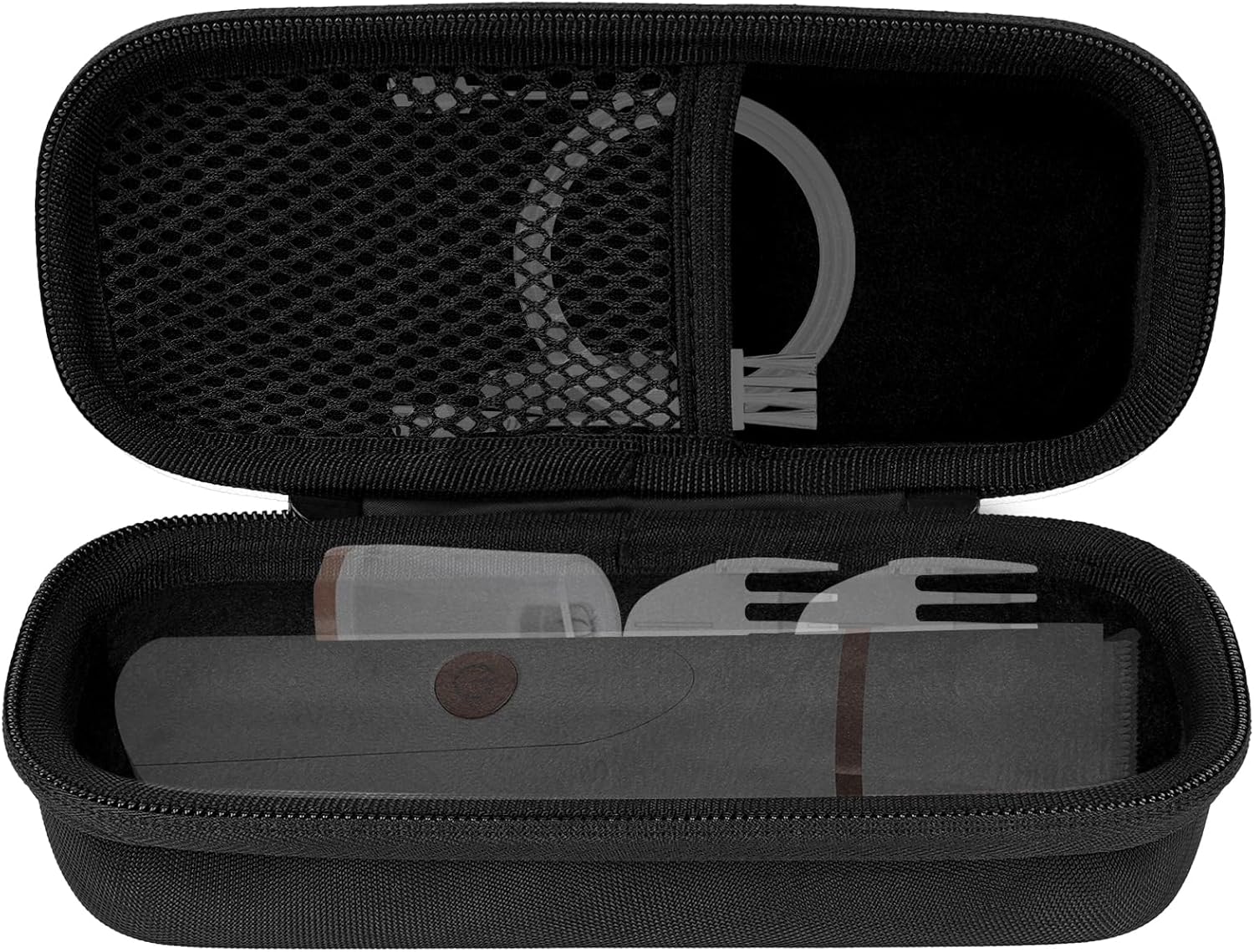 Linkidea Women's Electric Shaver Travel Case, Compatible with OLOV, Risina TC-017 Trimmer Equipment, Hard Shell Carrying Bag (Black)