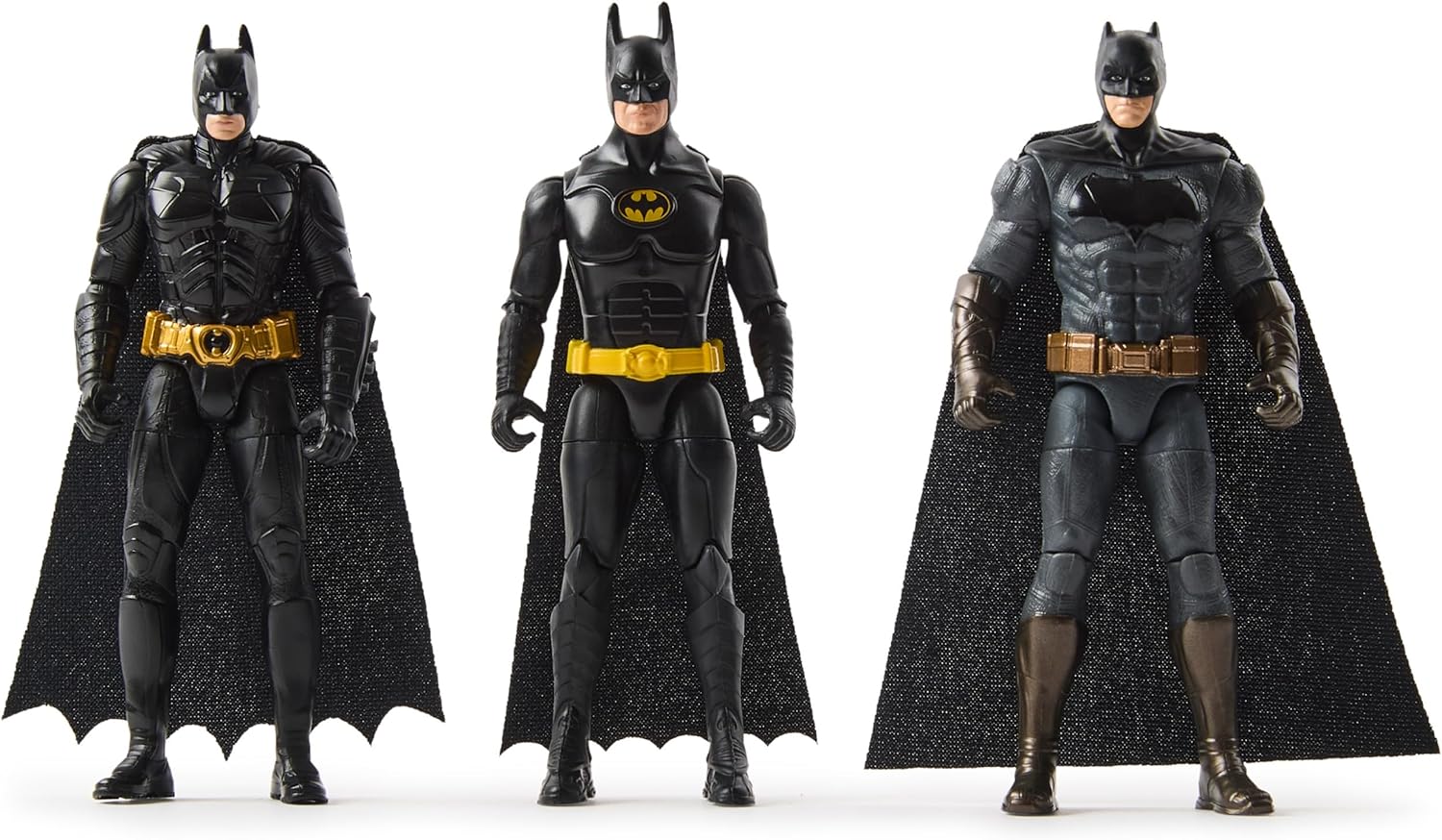 Batman 85th Limited Edition Batman Action Figures 3-Pack, 10-cm, 85th Anniversary Collectible Kids’ Toys for Boys and Girls Aged 3 and Up