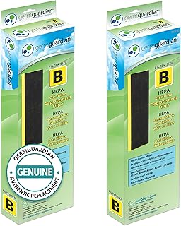 GermGuardian Filter B HEPA Pure Genuine Air Purifier Replacement Filter, Removes 99.97% of Pollutants for AC4825, AC4300, AC4900, AC4825DLX, AC4850, CDAP4500, AP2200, Black/Yellow, FLT4825