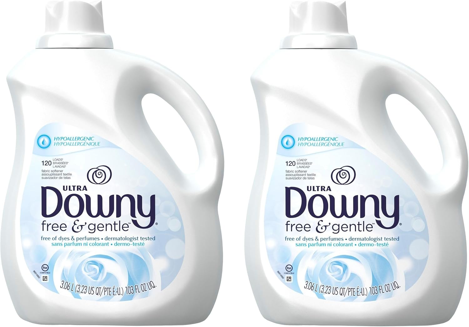 Downy Liquid Fabric Conditioner - Free & Gentle - 103 oz - 2 pk