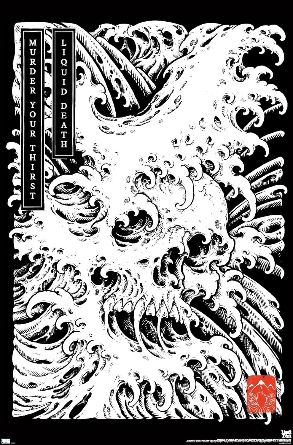 Trends International Liquid Death - Death Wave Wall Poster, 34L x 22.4W, Unframed Version