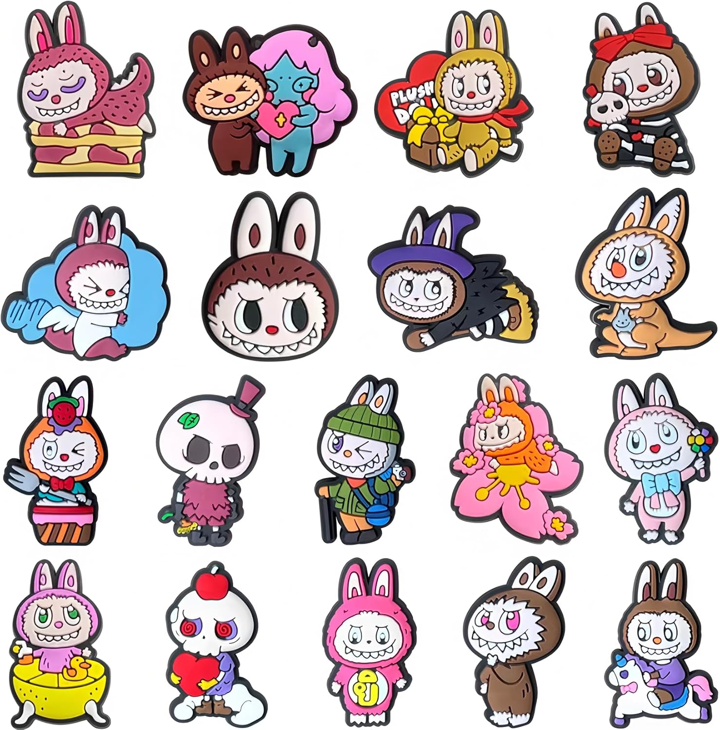 Yangsiw Shoe Charms,Garden Shoes Cartoon Decoration Shoe Charm Pack for Girls Boys and Adult,Bracelet Wristband Charms Party Gifts