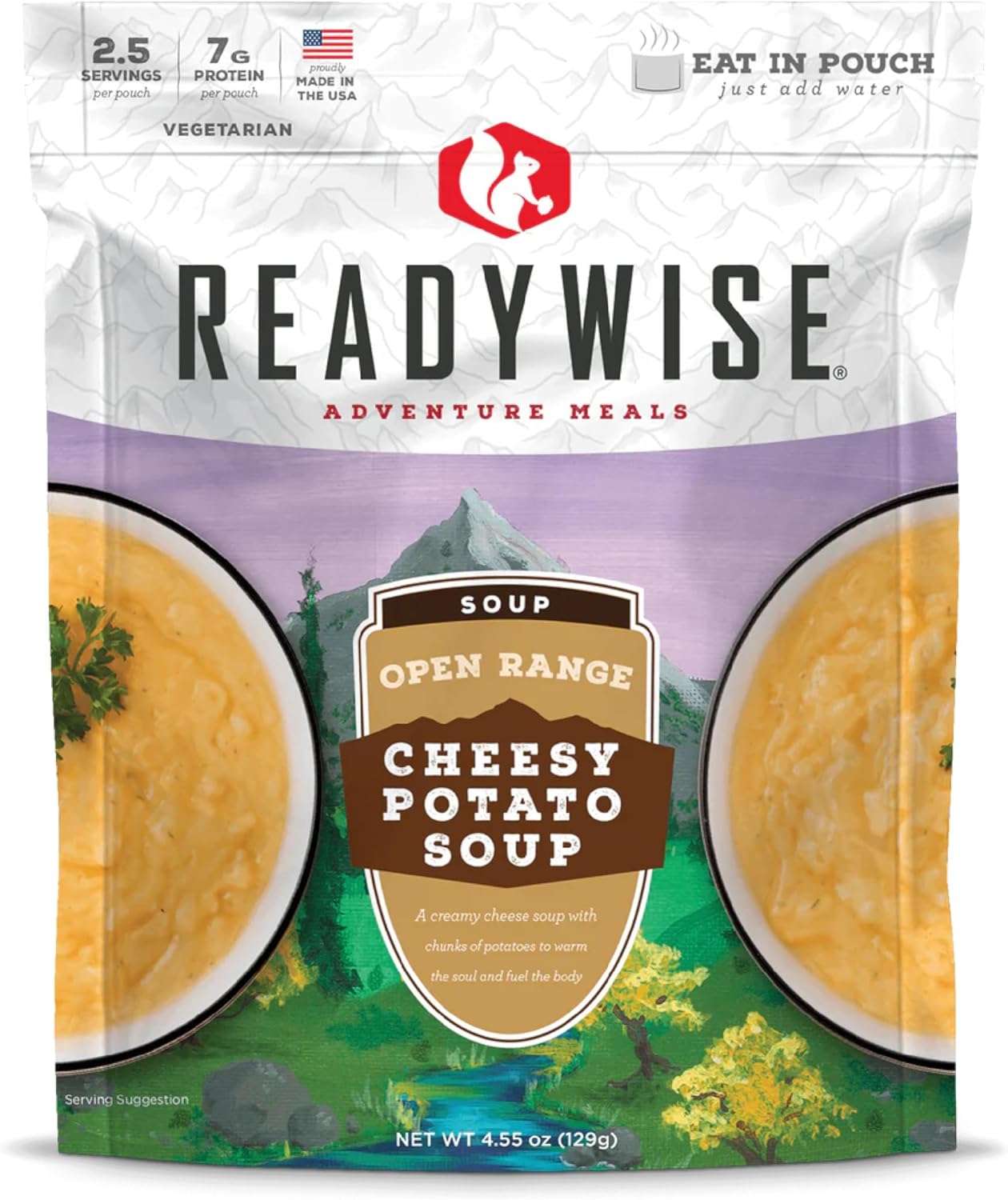 ReadyWise Outdoor Freeze-Dried Backpacking and Camping Meals, Tasty Meals and Snacks for Hiking, Backpacking, or Emergency Preparedness - Entree and Soups