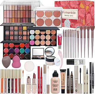 Makeup Kit for Women Full Kit, Makeup Kit for Teens or Adult, All in One Makeup Sets Include Eyeshadow Palette Lipstick Concealer Foundation Mascara Loose Powder Etc