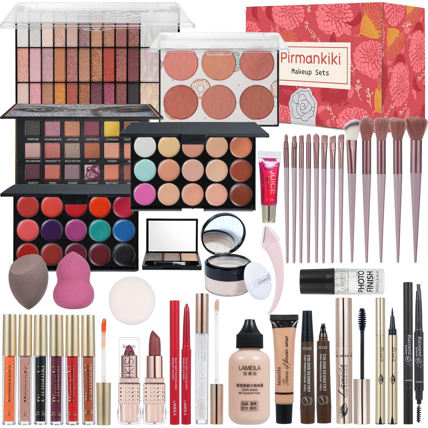 Makeup Kit for Women Full Kit, Makeup Kit for Teens or Adult, All in One Makeup Sets Include Eyeshadow Palette Lipstick Concealer Foundation Mascara Loose Powder Etc