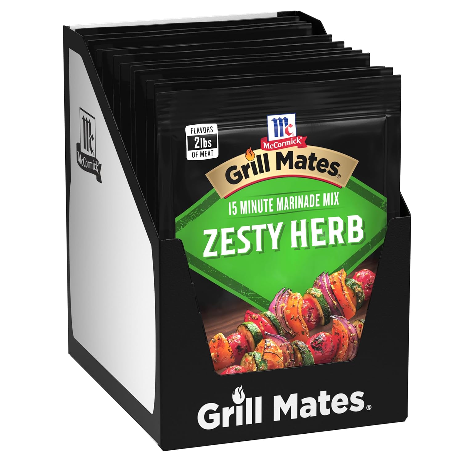 McCormick Grill Mates Zesty Herb Marinade Mix, 1.06 oz (Pack of 12)