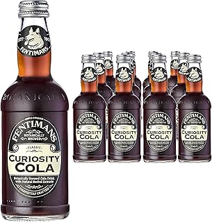 Fentimans Sparkling Curiosity Cola - Healthy Soda, All Natural Soda, Craft Soda with No Artificial Flavors, Preservatives, or Sweeteners, Botanically Brewed - Curiosity Cola, 275 ml (Pack of 12)