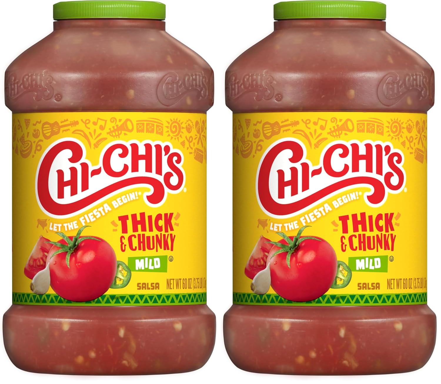 CHI-CHI’S Thick and Chunky Salsa Mild, 60 ounce (Pack of 2)