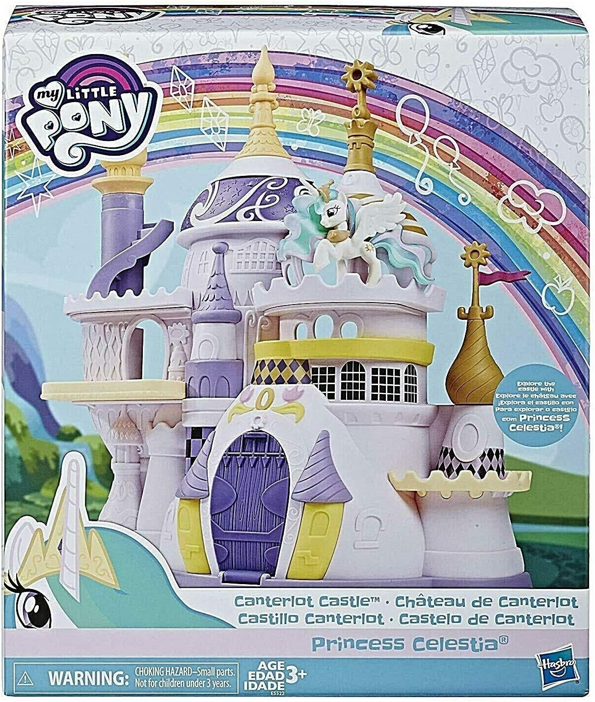 My Little Pony Canterlot Castle Playset with Princess Celestia Figure and Accessory